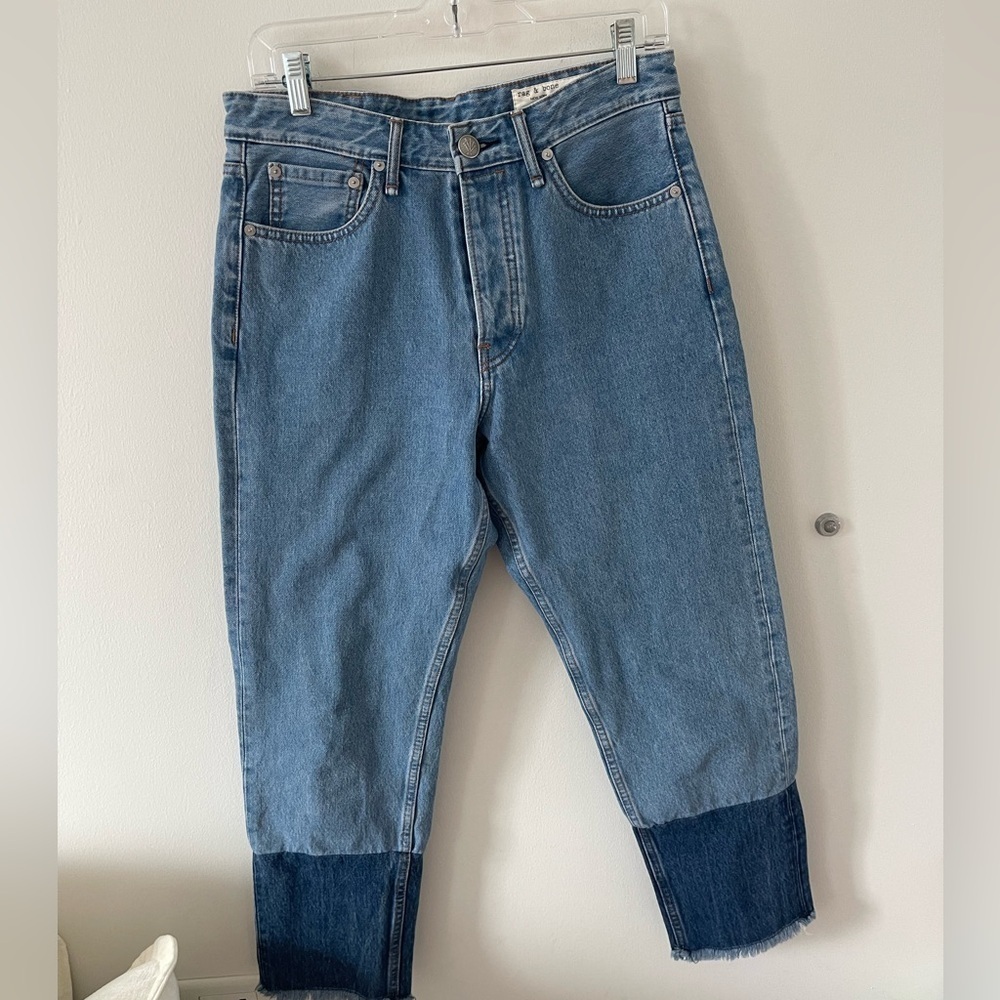 Rag & Bone High Rise Ankle Slim Jeans